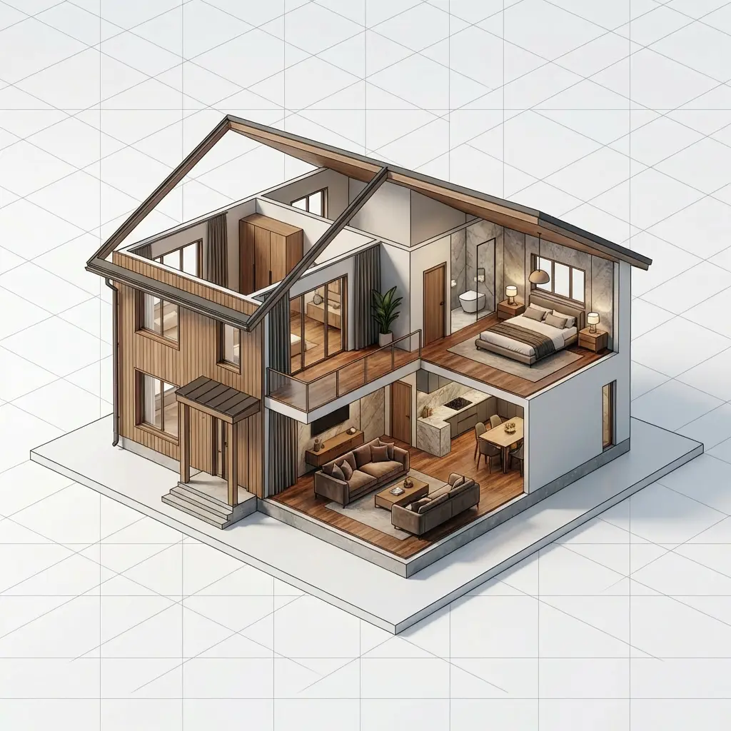 Modélisation 3D réaliste d'un projet de rénovation complète de villa à Antibes par RC Design Intérieur