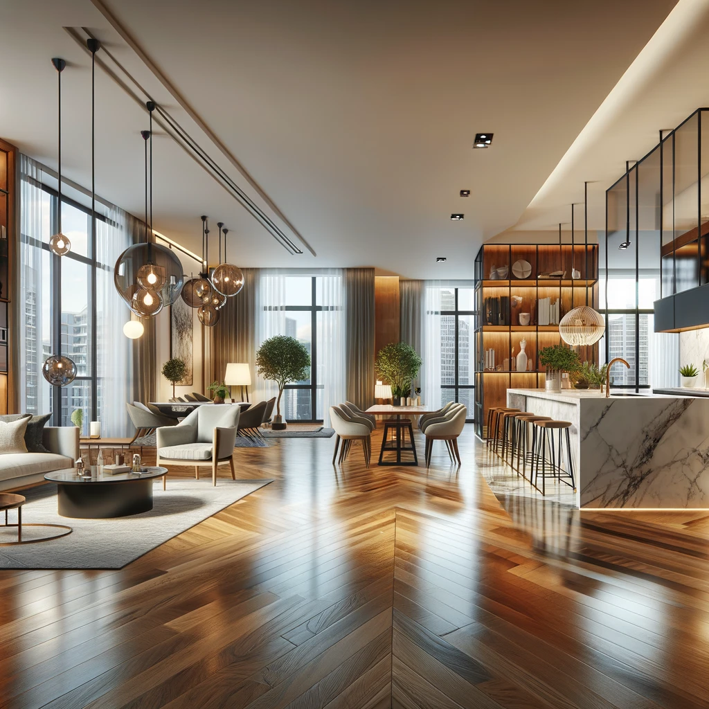 Appartement rénové à Roquefort-les-Pins – séjour moderne avec cuisine ouverte par RC Design Intérieur